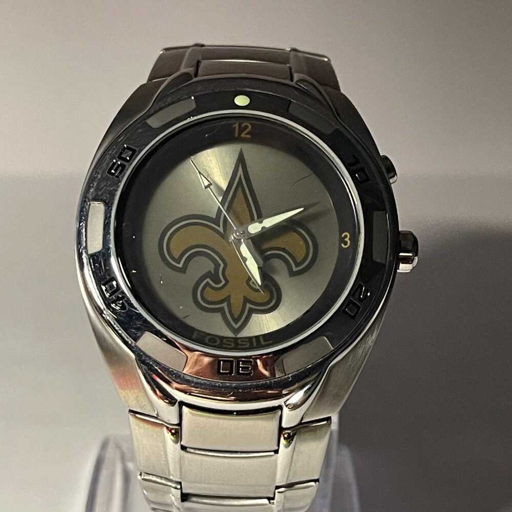 New Orleans Saints NFL Stainless-Steel Kaleido Watch by Fossil NEW (RARE) - Picture 8 of 9